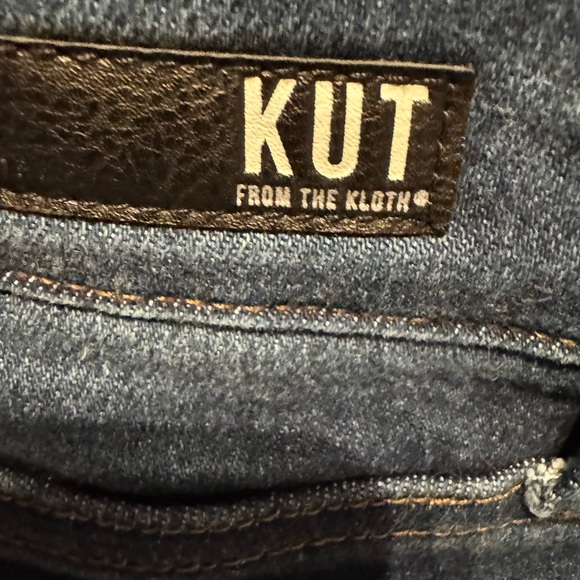 KUT NATALIE HIGH RISE BOOT CUT Button Fly Denim Jeans Size 4 - Picture 7 of 9